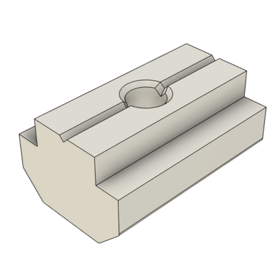 MODULAR SOLUTIONS ZINC PLATED FASTENER&lt;br&gt;M5 LONG RECTANGLE NUT
